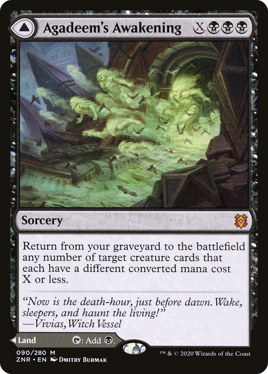 Agadeem's Awakening // Agadeem, the Undercrypt [Zendikar Rising] Foil