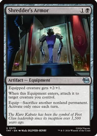 Shredder's Armor (075) Foil - Teenage Mutant Ninja Turtles