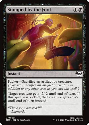 Stomped by the Foot (082) Foil - Teenage Mutant Ninja Turtles
