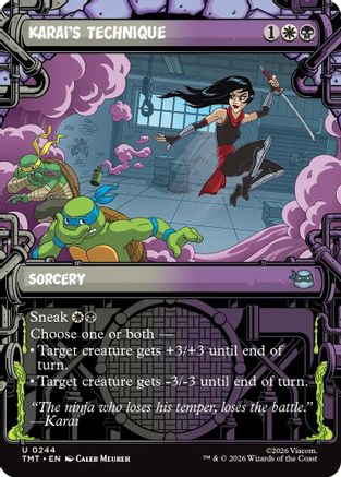 Karai's Technique (Showcase) (244) - Teenage Mutant Ninja Turtles