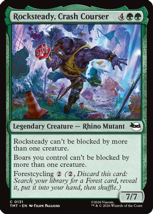 Rocksteady, Crash Courser (131) Foil - Teenage Mutant Ninja Turtles