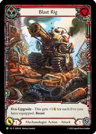 Blast Rig (Red) (GEM120) Rainbow Foil - GEM Pack 4