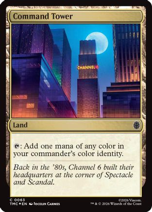 Command Tower (Surge Foil) (063) Foil - Commander: Teenage Mutant Ninja Turtles