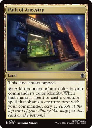 Path of Ancestry (Surge Foil) (070) Foil - Commander: Teenage Mutant Ninja Turtles