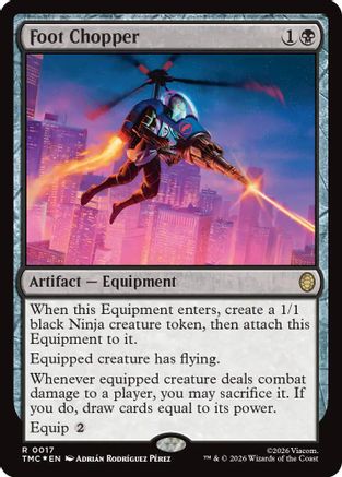 Foot Chopper (Surge Foil) (017) Foil - Commander: Teenage Mutant Ninja Turtles