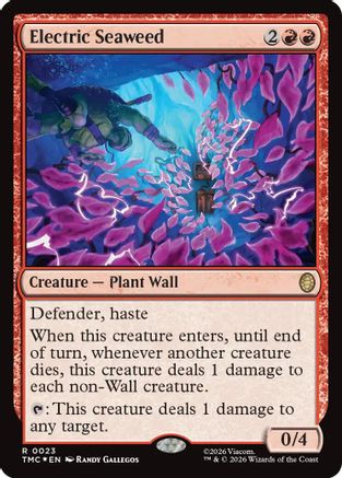 Electric Seaweed (Surge Foil) (023) Foil - Commander: Teenage Mutant Ninja Turtles