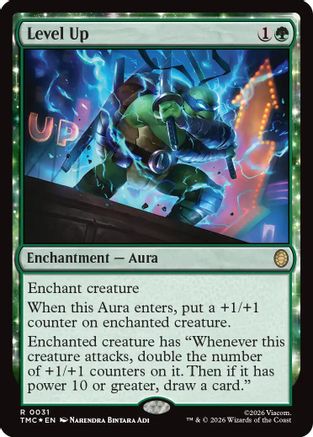 Level Up (Surge Foil) (031) Foil - Commander: Teenage Mutant Ninja Turtles