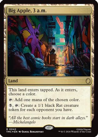Big Apple, 3 a.m. (Surge Foil) (042) Foil - Commander: Teenage Mutant Ninja Turtles