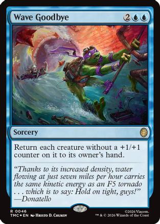 Wave Goodbye (Surge Foil) (046) Foil - Commander: Teenage Mutant Ninja Turtles