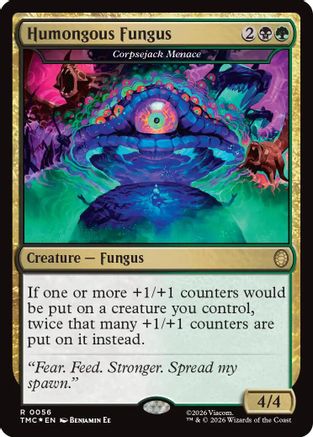 Humongous Fungus – Corpsejack Menace (Surge Foil) (056) Foil - Commander: Teenage Mutant Ninja Turtles