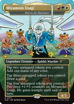 Miyamoto Usagi – Baylen, the Haymaker (2377) Foil - Secret Lair Drop Series