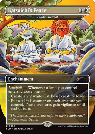 Katsuichi's Peace – Felidar Retreat (2378) Foil - Secret Lair Drop Series