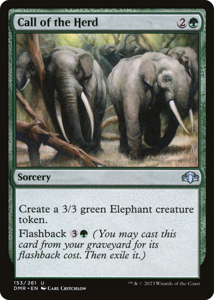 Call of the Herd [Dominaria Remastered] Foil