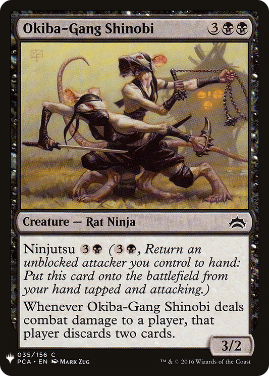 Okiba-Gang Shinobi (PCA-35) - The List
