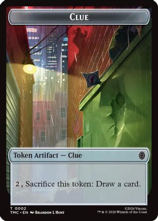Clue // Rat Double-Sided Token (2 // 6) - Commander: Teenage Mutant Ninja Turtles