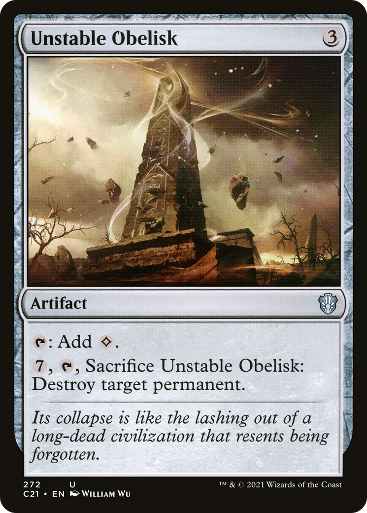 Unstable Obelisk [Commander 2021] | Silver Goblin