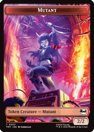 Mutant // Ninja Turtle Spirit Double-Sided Token (7 // 3) - Teenage Mutant Ninja Turtles
