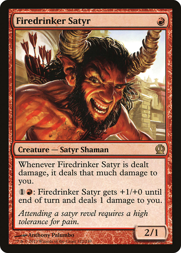 Firedrinker Satyr (122) Foil - Theros