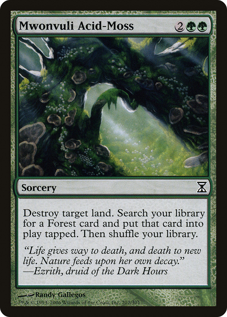 Mwonvuli Acid-Moss (207) Foil - Time Spiral