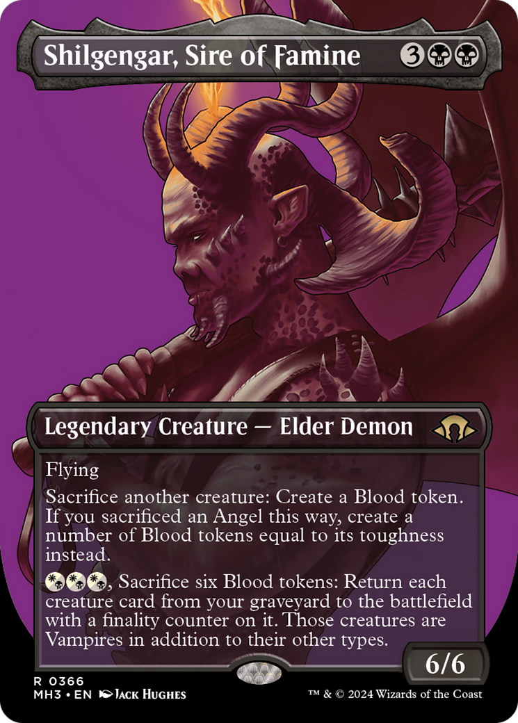 Shilgengar, Sire of Famine (Borderless) (366) - Modern Horizons 3