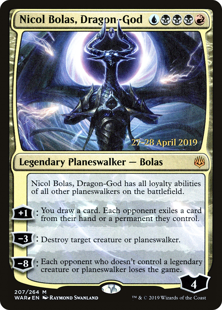 Nicol Bolas, Dragon-God (207) Foil - War of the Spark Promos