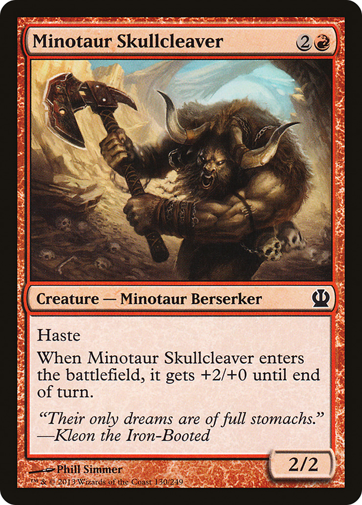 Minotaur Skullcleaver (130) - Theros