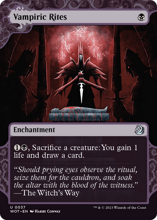 Vampiric Rites (Showcase) (037) Foil - Wilds of Eldraine: Enchanting Tales