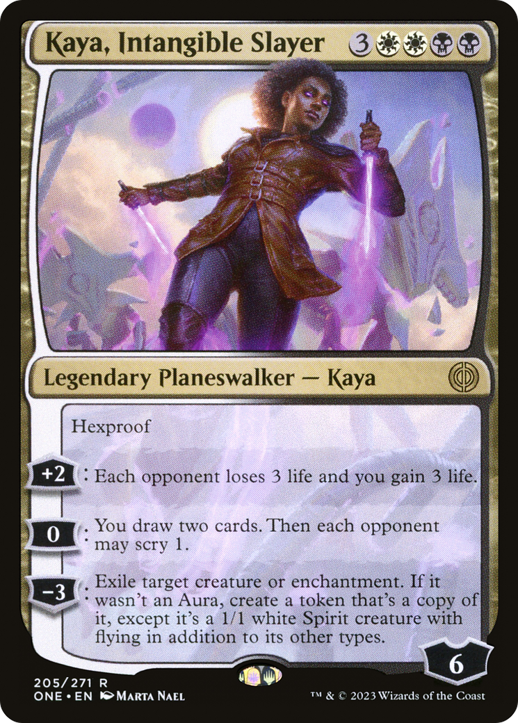 Kaya, Intangible Slayer (205) - Phyrexia: All Will Be One