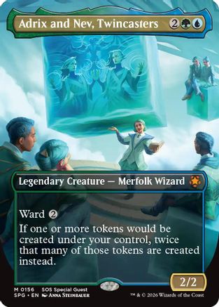 Adrix and Nev, Twincasters (Borderless) (156) Foil - Special Guests