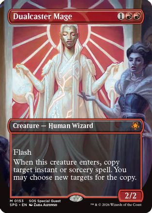 Dualcaster Mage (Borderless) (153) Foil - Special Guests