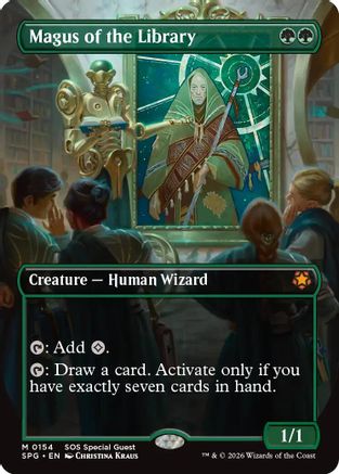 Magus of the Library (Borderless) (154) Foil - Special Guests
