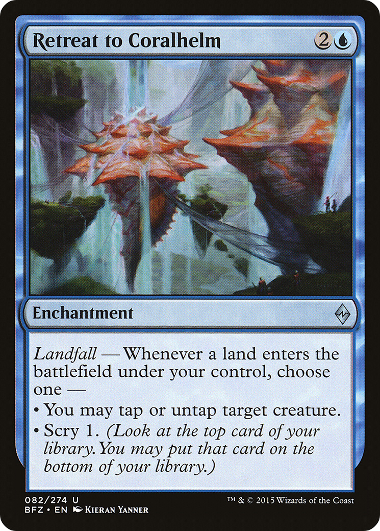 Retreat to Coralhelm (082) Foil - Battle for Zendikar