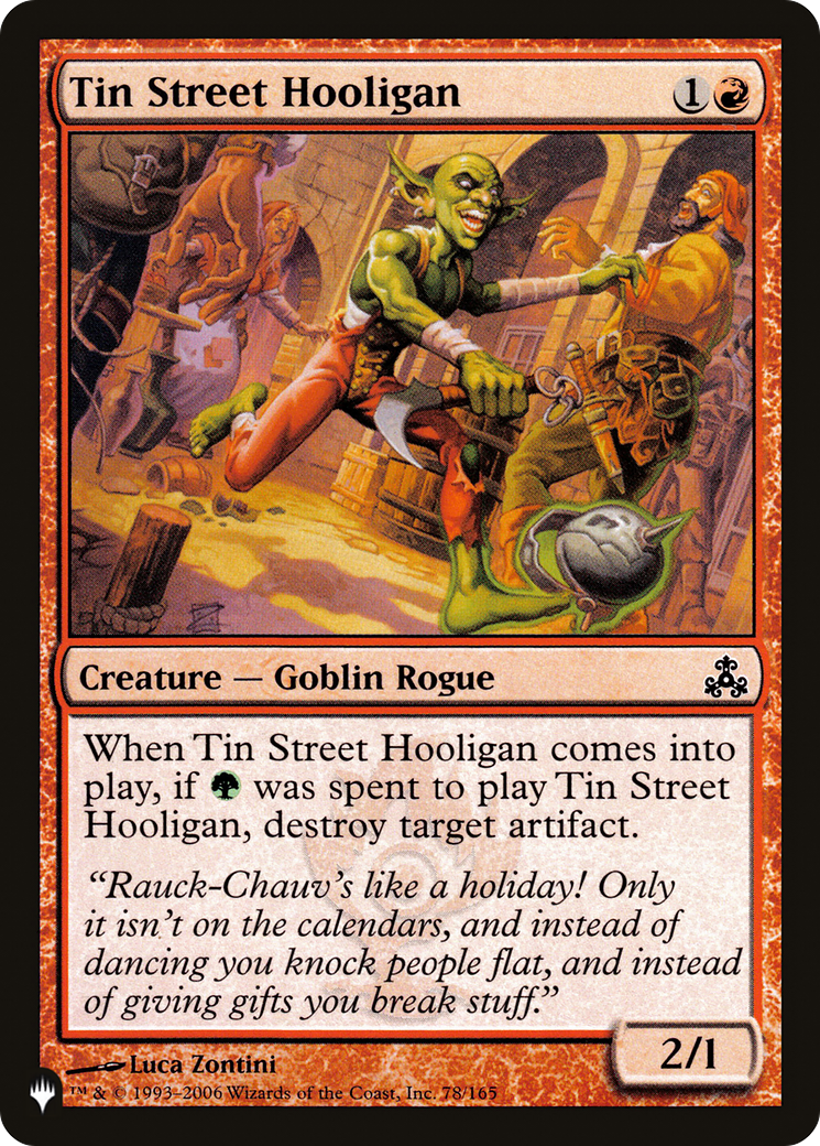 Tin Street Hooligan [The List Reprints] | Silver Goblin