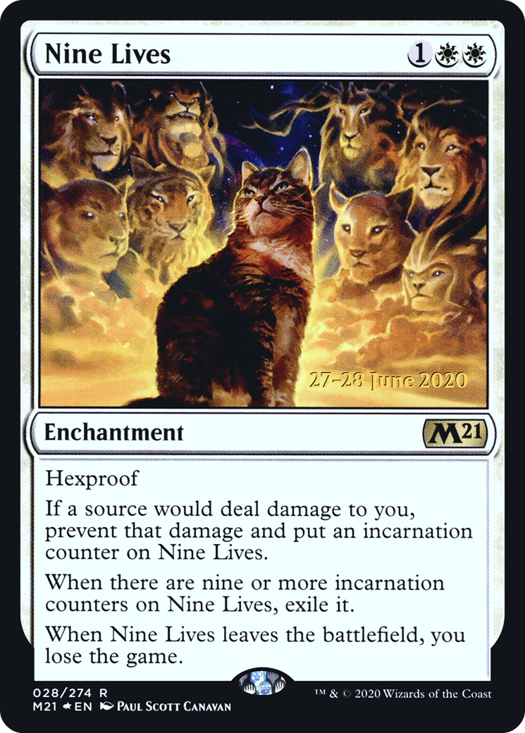 Nine Lives (28s) Foil - Core Set 2021 Promos