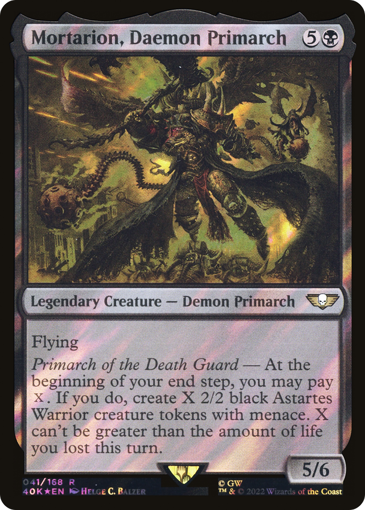 Mortarion, Daemon Primarch (041) Surge Foil - Warhammer 40,000 Commander