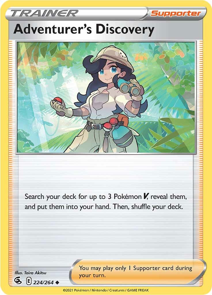 Adventurer's Discovery (224/264) [Sword & Shield: Fusion Strike] | Silver Goblin