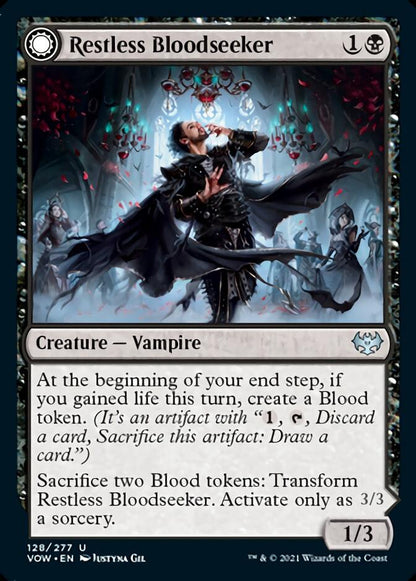 Restless Bloodseeker (128) Foil - Innistrad: Crimson Vow