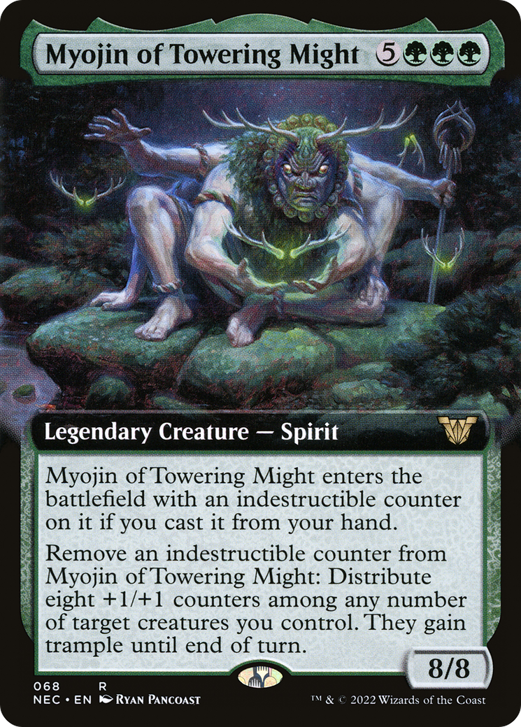 Myojin of Towering Might (Extended Art) (068) - Neon Dynasty Commander