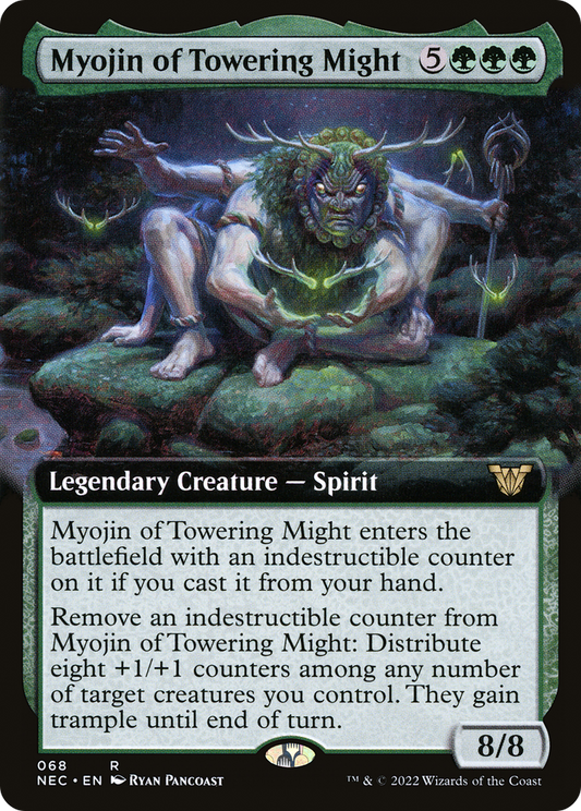 Myojin of Towering Might (Extended Art) (068) - Neon Dynasty Commander