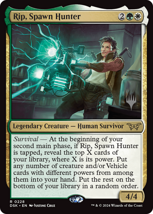 Rip, Spawn Hunter [Duskmourn: House of Horror Promos] Foil