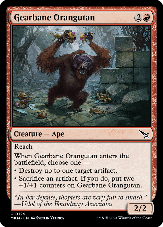 Gearbane Orangutan (129) Foil - Murders at Karlov Manor