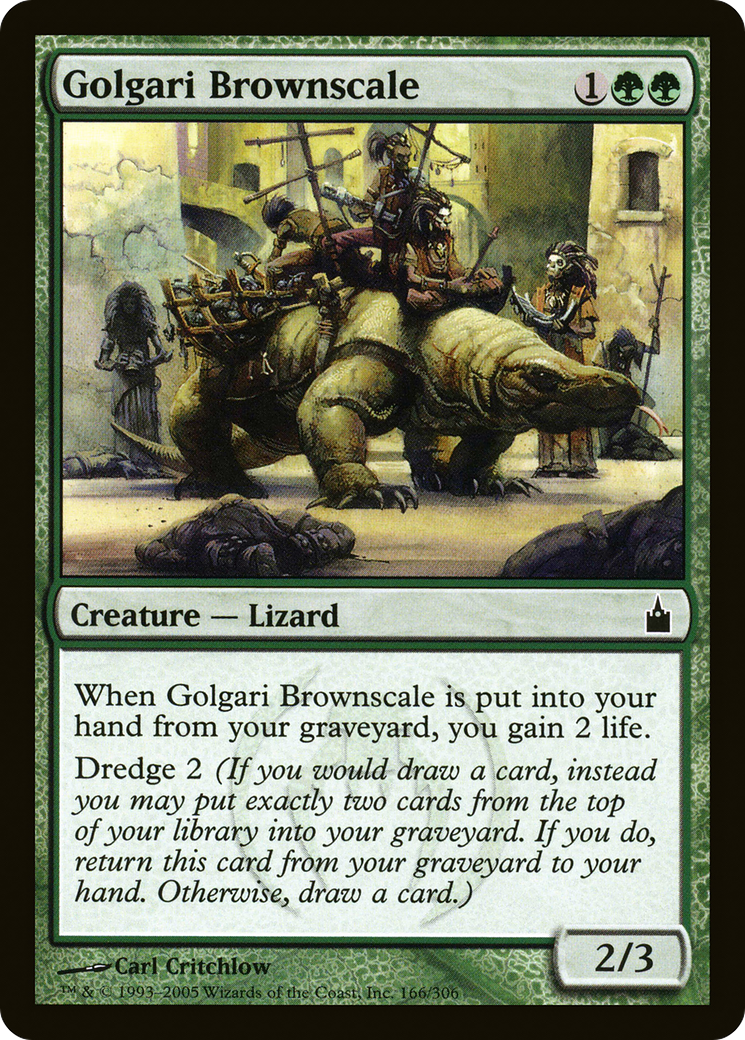 Golgari Brownscale (166) Foil - Ravnica: City of Guilds