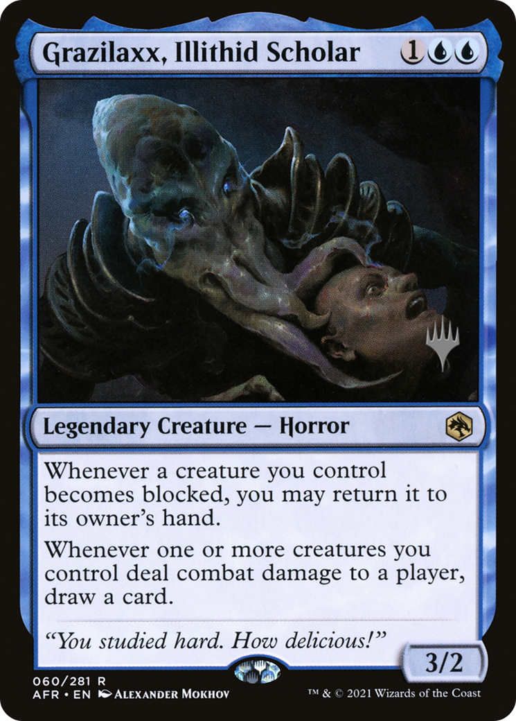 Grazilaxx, Illithid Scholar (060) - Adventures in the Forgotten Realms Promos