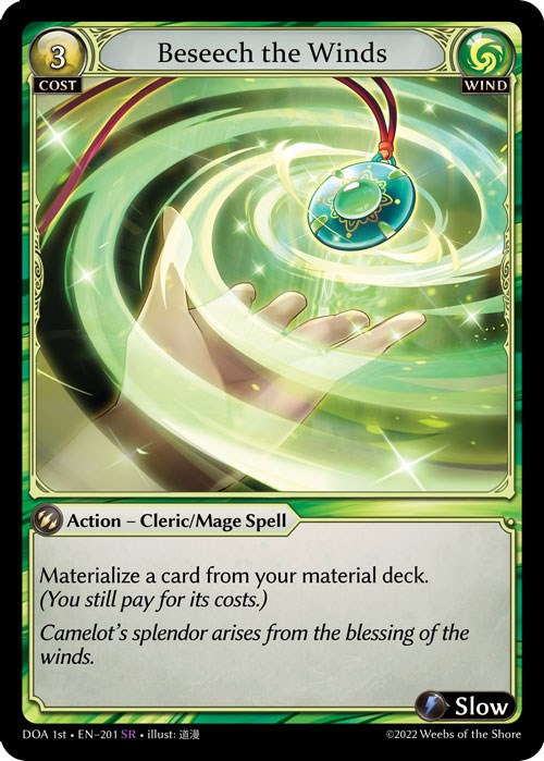 Beseech the Winds (201) [Dawn of Ashes: 1st Edition] Foil