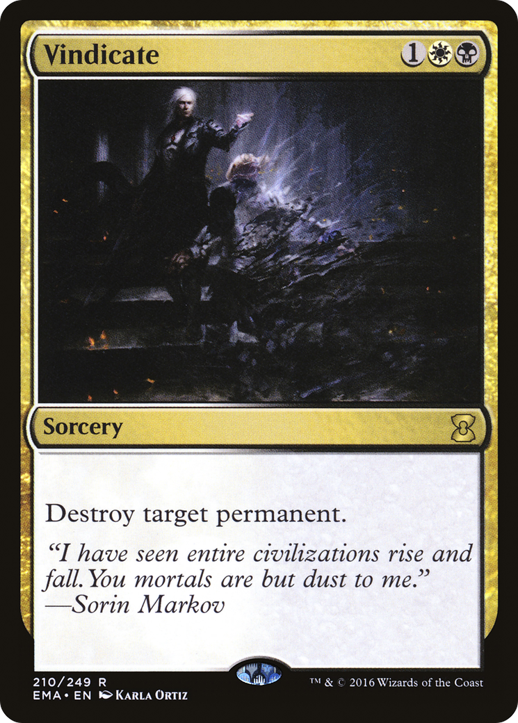Vindicate (210) Foil - Eternal Masters
