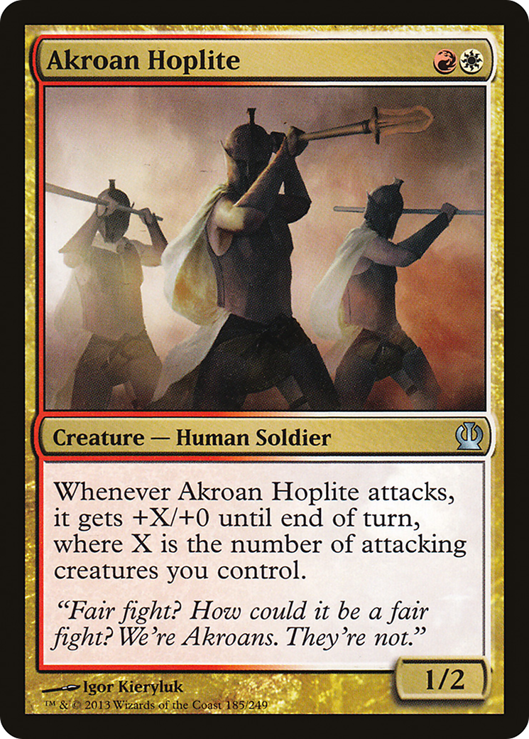 Akroan Hoplite [Theros] Foil