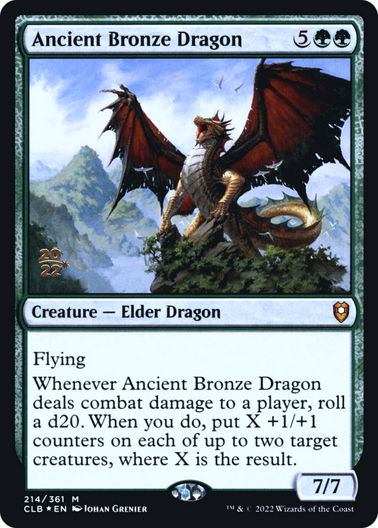 Ancient Bronze Dragon (214s) Foil - Battle for Baldur's Gate Promos