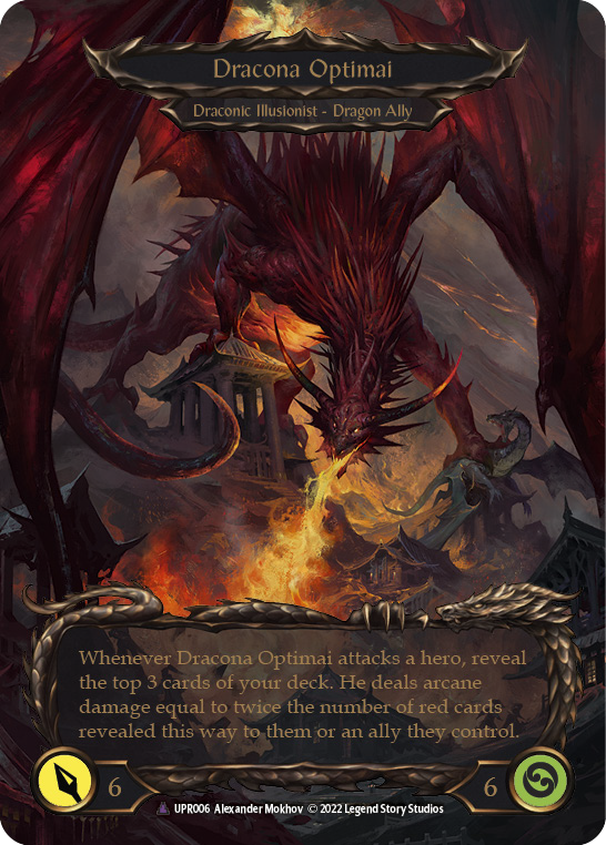 Invoke Dracona Optimai // Dracona Optimai (Marvel) (UPR006) Cold Foil - Uprising