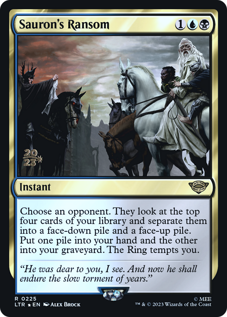 Sauron's Ransom (225) Foil - Tales of Middle-earth Promos