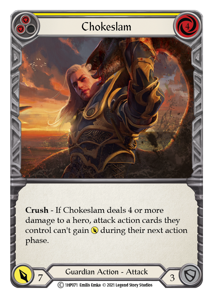 Chokeslam (Yellow) [1HP071] (History Pack 1) | Silver Goblin